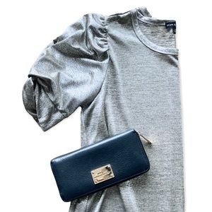 Michael Kors Black Gold Large Leather Wallet